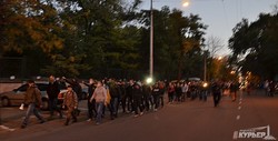 Факельное шествие в Одессе таки состоялось: немного огня, немного участников и память героям АТО (ФОТОРЕПОРТАЖ)
