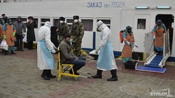 Как в Одессе на учениях предотвращали заражение вирусом Эбола (ФОТОРЕПОРТАЖ)