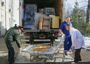 Одесский военный госпиталь получил гуманитарную помощь от швейцарского бизнесмена