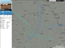 Подозрительный маршрут частного киевского рейса над Одессой (ФОТО)