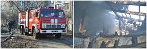 Пожар в санатории на Французском бульваре (ФОТО, ВИДЕО)