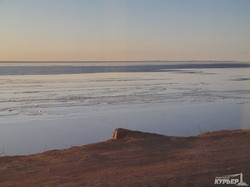 Днестровский лиман покрылся льдом (ФОТО)