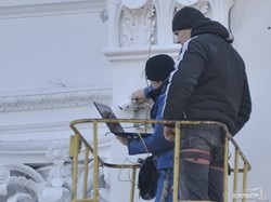 На здании одесской мэрии модернизируют систему видеонаблюдения (ФОТО)