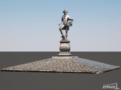 В Одессе отсканировали памятник Де Рибасу для трехмерной модели (ФОТО)