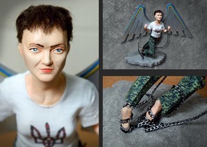 Одесские кукольники подарили Совету Европы фигурку Надежды Савченко (ФОТО)