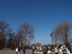 Весенний запуск шаров над Одессой (ФОТО)