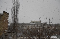 Весенний снегопад в Одессе (ФОТОФАКТ)