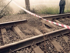 Террористы пытались пустить под откос поезд в Одесской области (ФОТО)