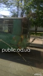 Одесские маршрутчики таранят троллейбусы (ФОТО)