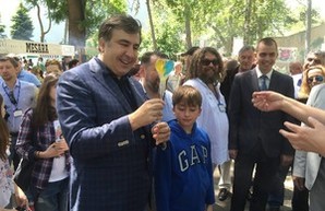 Михаил Саакашвили приехал в Одессу на фестиваль грузинской культуры