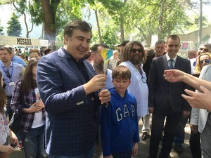 Михаил Саакашвили приехал в Одессу на фестиваль грузинской культуры