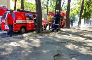 В центре Одессы горел жилой дом (ФОТО)