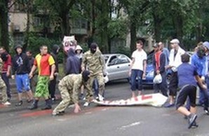 Одесские правосеки разогнали фейковый митинг против Саакашвили (ВИДЕО)