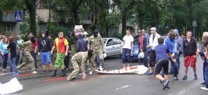 Одесские правосеки разогнали фейковый митинг против Саакашвили (ВИДЕО)