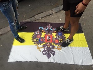 В Одессе разогнали шествие под флагом Российской империи