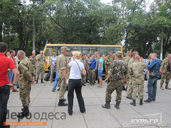 Участники АТО вернулись в Одессу из-под Мариуполя (ФОТО)