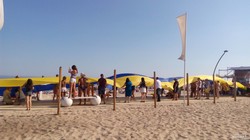 День независимости на курорте Затока: флаг Украины длиной в километр (ФОТО)