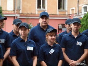 Как Саакашвили вместе с полицейскими патрулировал улицы Одессы (ВИДЕО)