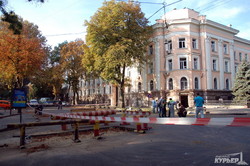 Фотоподробности теракта под зданием одесского СБУ