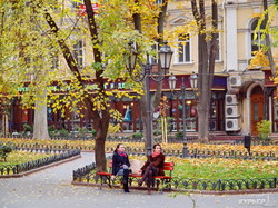 Осенние краски одесского Городского сада (ФОТО)