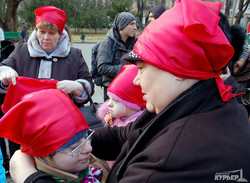 В Одессе ко Дню инвалидов забилось импровизированное сердце (ФОТО)