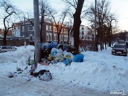 В Одессе были сложности с вывозом мусора (ФОТО)