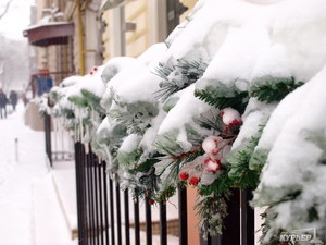 В Одессе начинается снегопад и усиливается мороз