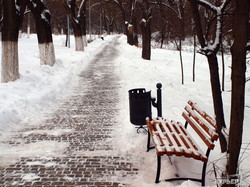 Одесскую Трассу Здоровья замело снегом (ФОТО)