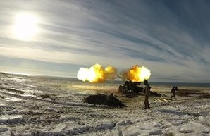 ВМС Украины проводят артиллерийские стрельбы на заснеженных пляжах Одесской области (ФОТО, ВИДЕО)