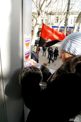 В Одессе кошмарили отделения российских банков за финансирование агрессии (ФОТО)