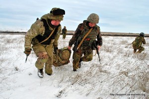 Как украинская морская пехота учения проводит (ФОТО)