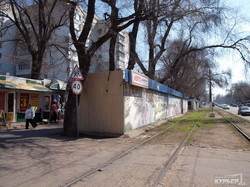 На 6-й Фонтана в Одессе снесли рынок и ремонтируют кольцо трамвая (ФОТО)