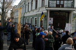 Прокуратура Одесской области заблокирована: протестующие требуют голову Стоянова (ФОТО)