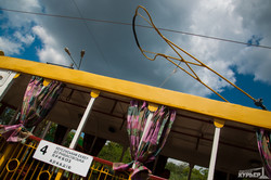 Одесские трамвайщики отмечают юбилей маршрута в Лузановку (ФОТО)
