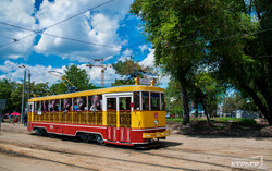 Одесские трамвайщики отмечают юбилей маршрута в Лузановку (ФОТО)