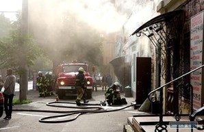 На Молдаванке в Одессе дотла сгорело кафе