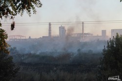 Пожар возле нефтеперерабатывающего завода в Одессе (ФОТО, ВИДЕО)