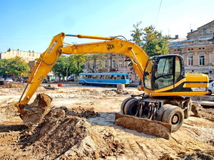 Ремонт Тираспольской площади в Одессе в последний день движения трамваев (ФОТО)