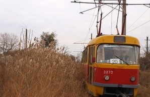 Дождь остановил знаменитый "камышовый" трамвай Одессы