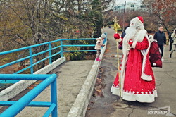 Дед Мороз уже гуляет по Одессе (ФОТО)