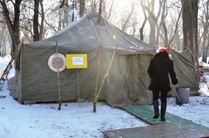 Обогревать одесских бомжей будут в Преображенском парке и на улице Жолио-Кюри