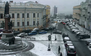 В Одессе сегодня утром выпал первый снег (ФОТО, ВИДЕО)