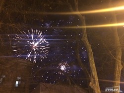 Новогодний салют в Одессе (ФОТО, ВИДЕО)