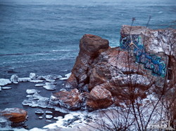 Черное море у берегов Одессы штормит и парит (ФОТО)