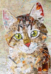 Мир-мур-арт: одесские коты из обрывков нотных станов и шоколадных оберток (ФОТО)