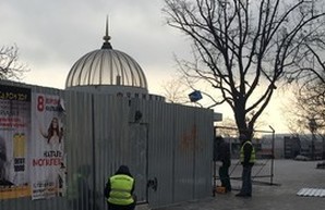 Потемкинскую лестницу снова подтопило дождем (ВИДЕО)
