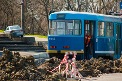 В Одессе под Пересыпским мостом уже построили часть новых трамвайных путей
