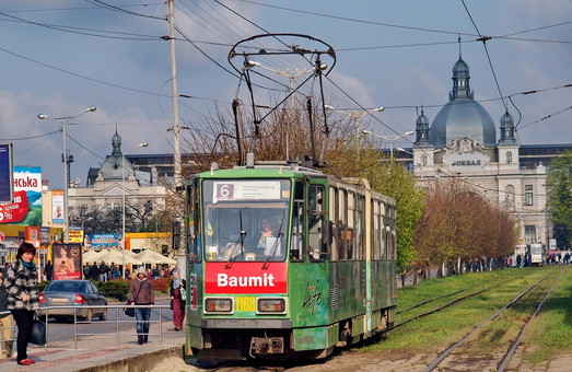 Во Львове закрыли на ремонт линию трамвая к вокзалу