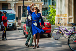 По улицам Одессы колесил ретро-велопробег (ФОТО)