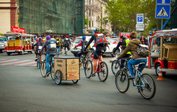 По улицам Одессы колесил ретро-велопробег (ФОТО)